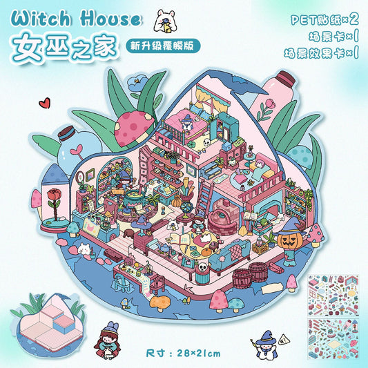 Witch House-DIY 3D Scene Sticker