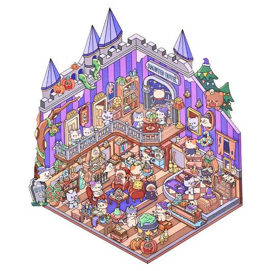 Halloween Hotel-DIY 3D Scene Sticker