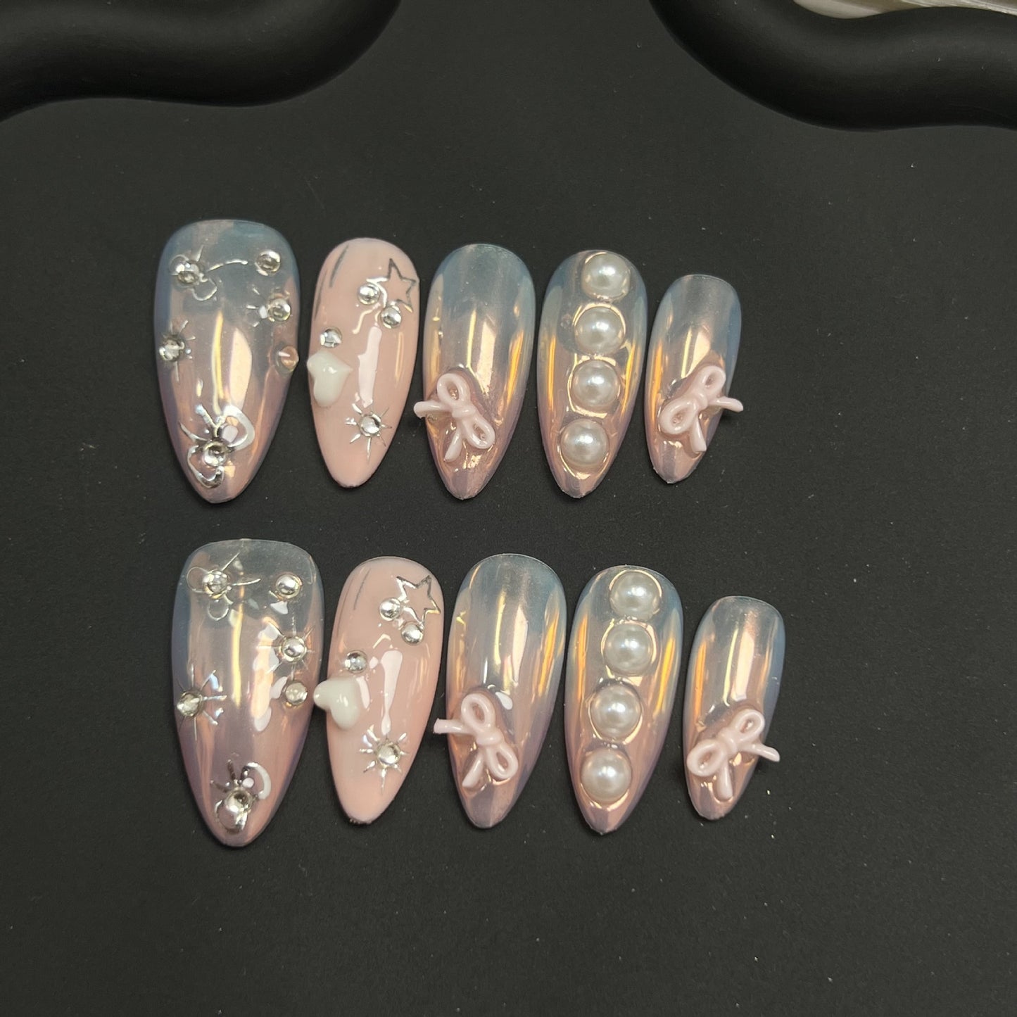 Pink Diamond Sweet Dream - Short Almond Press-on Nails