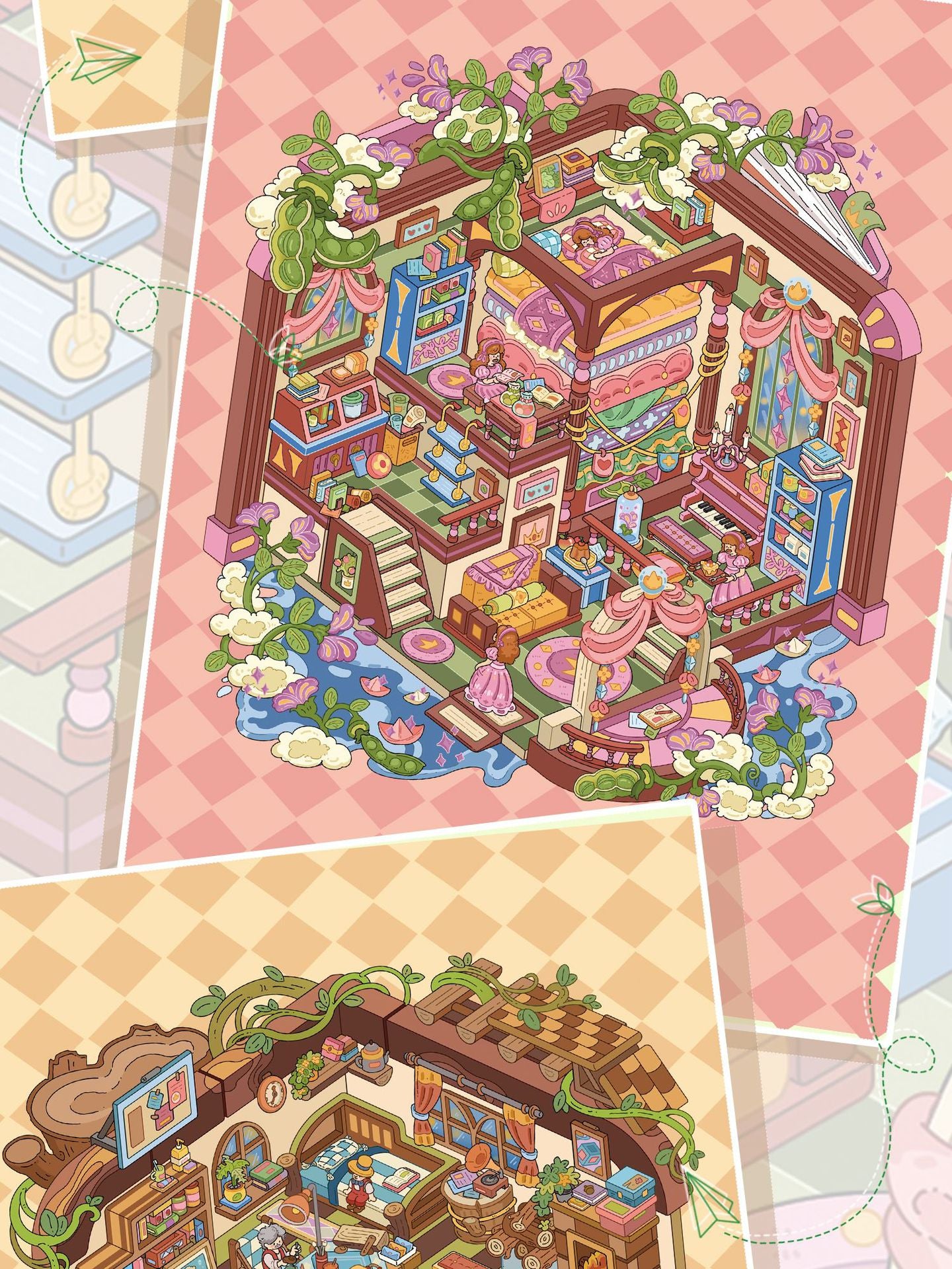 The Princess Pea-DIY 3D Scene Sticker