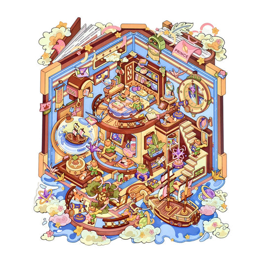 The Little Prince Geographer-DIY 3D Scene Sticker