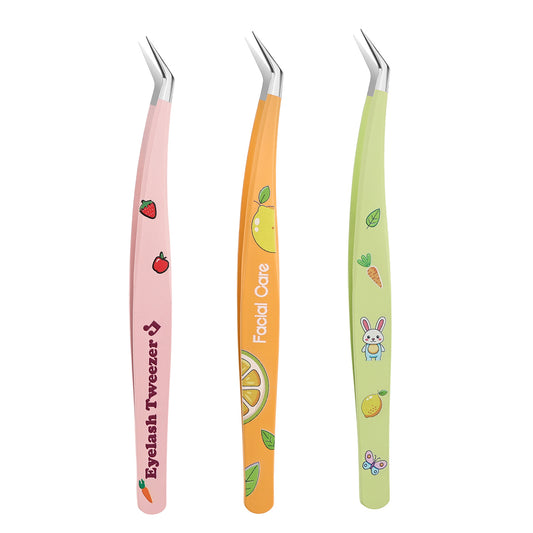 Cute Sticker Tool Tweezers, High-Precision Stainless Steel Tweezers