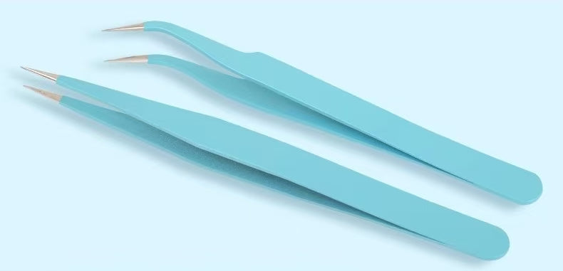 Sticker Tool Tweezers Set, 2 Counts/set Multifunctional Stainless Steel Tweezers