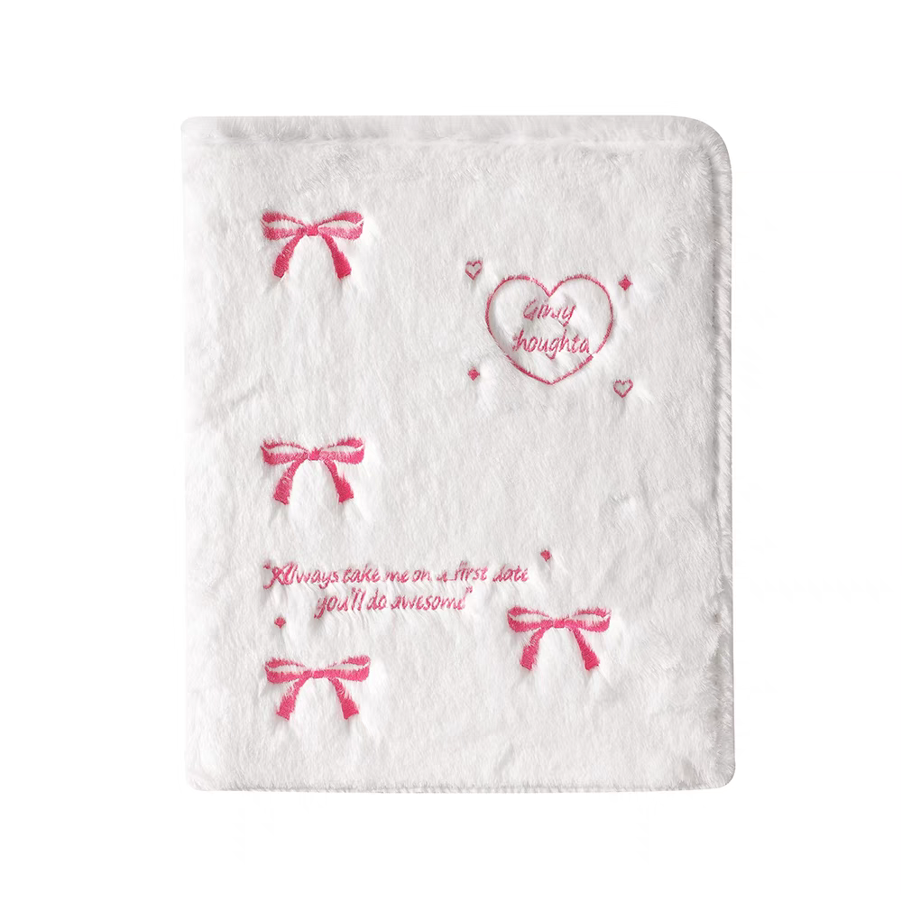 Plush loose-leaf sticker storage book, loose-leaf book