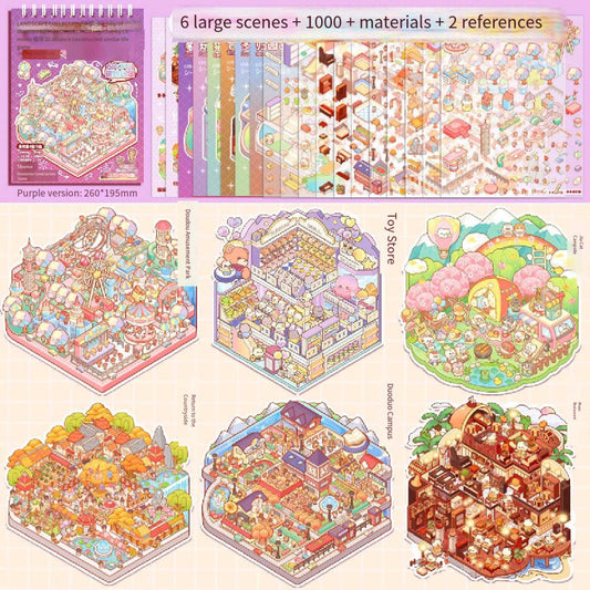 Collection of Miniarure Scenes 2.0（6scenes）-Pueple Style