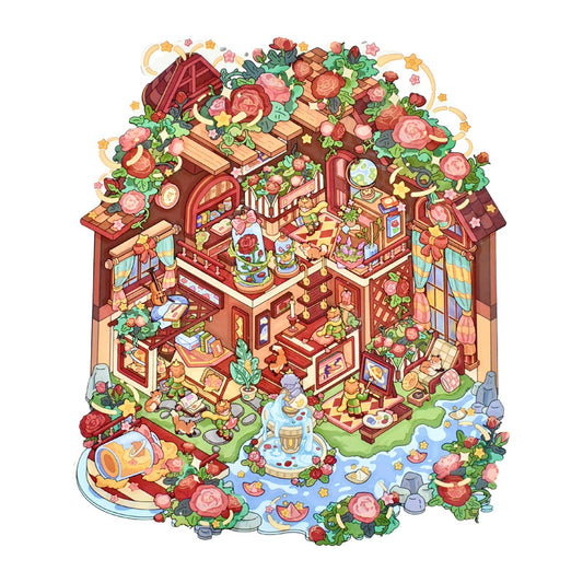 The Little Prince's Rose Garden-DIY 3D Scene Sticker