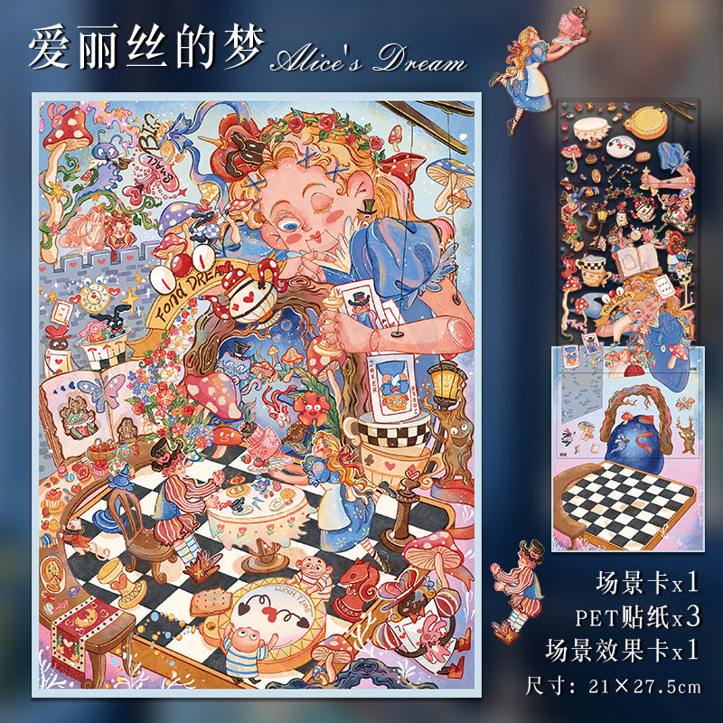 Alice's Dream-DIY 3D Scene Sticker