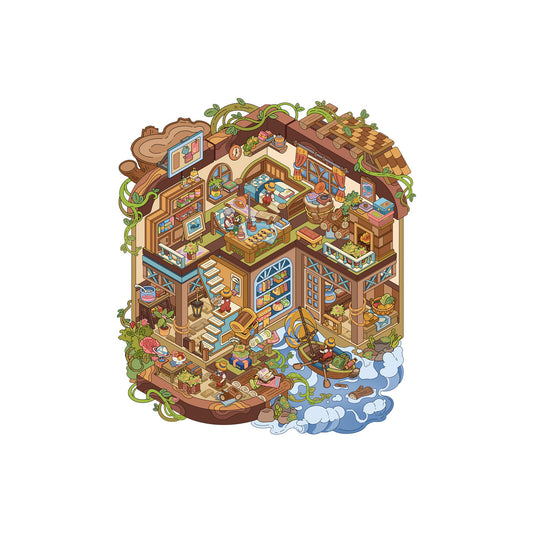 The Adventures of Pinocchio-DIY 3D Scene Sticker